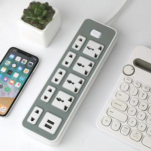 Hoge Kwaliteit Stekkerdoos Verlengsnoer 10a Met Schakelaar 2usb 4 Stopcontact Smart Universeel Verlengstuk - Product Image 4