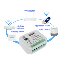 Récepteur de télécommande RF multifréquence Tuya WiFi 2 canaux 280-915 MHz, ouvre-porte de garage universel