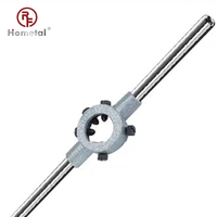 Kit d'outils de filetage réglable en acier allié de haute qualité pour machine manuelle, comprenant un taraud et une filière à filetage rond en acier rapide