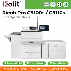 Fotocopiatrice a Colori Professionale Kolit Ricoh Pro C5100S C5110S Ricondizionata, Stampante e <span class=keywords><strong>Scanner</strong></span> ad Alta Velocità A3 A4 - Product Image 1