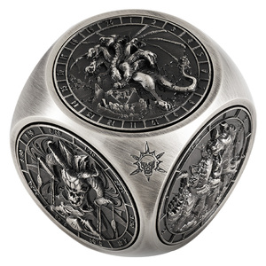 Bộ xúc xắc kim loại D và D-Xúc xắc xoay 7 trong 1 độc đáo cho ngục tối trò chơi nhập vai rồng <span class=keywords><strong>RPG</strong></span> - Product Image 2