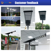 Lampadaire Solaire LED Extérieur en Aluminium 100W 150W 200W 250W 300W avec Caméra de Surveillance