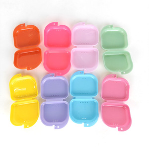 Dental <b>Retainer</b> <b>Case</b> With Holes Orthodontic Care Storage Box For Teeth Aligners And Braces Protection - Product Image 4