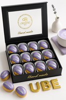 Récipient en papier de luxe avec logo en or en chocolat Boîte cadeau de madeleines de stockage de boulangerie personnalisée pour la Saint-Valentin Boîte magnétique avec fenêtre
