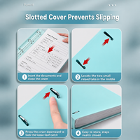 Carpeta de Anillas A4 Color Macaron, con Anillas en D de 4 Orificios, para Organización de Documentos, Regalo Empresarial