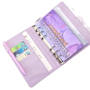 Carpeta de Presupuesto A6 de Cuero PU con Estampado de Mármol y Lámina Dorada, Juego de 28 Piezas, Planificador de Ahorro, ¡Gran Venta! - Product Image 1