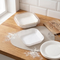 Papiers de cuisson carrés jetables pour friteuse à air, 8 pouces, antiadhésifs, en papier sulfurisé de qualité alimentaire pour paniers de 5 à 8 pintes
