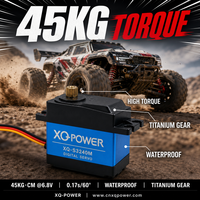 Servomoteur numérique standard 45KG XQ-S3240M pour avion et voiture RC, engrenage en titane, étanche, moteur à couple élevé 6.8V OEM