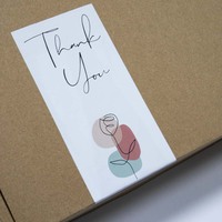 50 pcs/pack autocollant de logo de marque d'usine bon marché avec livraison à court terme