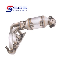 Convertisseur catalytique à trois voies SQS OEM/ODM de haute qualité pour système d'échappement 2.5L en acier inoxydable, normes d'émission Euro 3-6