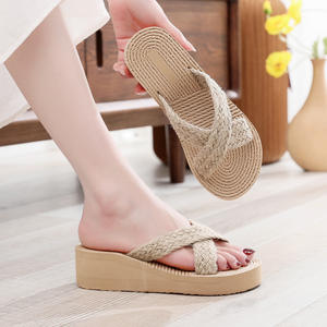 Sandali da Viaggio Estivi 2026 da <span class=keywords><strong>Donna</strong></span> in Stile Etnico con Suola in Juta, Tendenza Moda per la Spiaggia Autunnale, <span class=keywords><strong>Ciabatte</strong></span> - Product Image 5