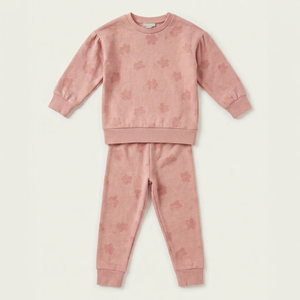 Ensemble de pyjama pour enfants en flanelle organique à carreaux personnalisé OEM, 100% coton, respirant, doux, manches longues, vêtements de nuit pour enfants - Product Image 1