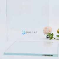 Verre solide ultra-transparent à faible teneur en fer JADE PURE avec garantie d'un an pour les projets de décoration intérieure industrielle et de cuisine