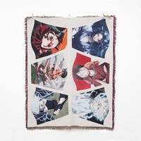 Anime Jacquard Tapisserie Tissu Tissé Premium Color-Woven Custom Design use for Streetwear & Fashion Apparel