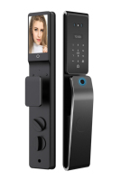 Serrure de porte intelligente Tuya Wifi avec caméra, reconnaissance faciale 3D, déverrouillage par empreinte digitale, carte, clés, application téléphonique