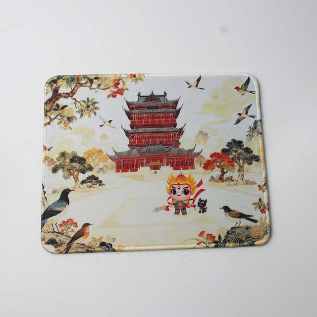 Wholesales Rubber Mouse Pad for Sublimation Blank Recycled Waterproof Mouse Pad Anti Slip With White Fabric