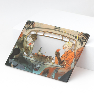 Factory Customized Laser Cut Acrylic Charm with Frosted Plastic Material