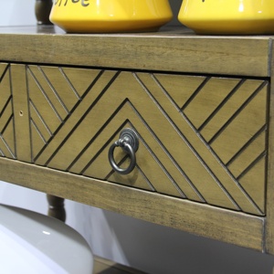 ตู้หนังสือไม้เนื้อแข็งห้าชั้นแบบดั้งเดิมหรูหราสำหรับบ้านห้องนั่งเล่นห้องนอนหรือเฟอร์นิเจอร์รับประทานอาหาร - Product Image 5