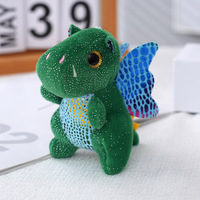 Petit Dragon Volant En Peluche Porte-clés Mignon Dinosaure En Peluche Poupée Doux En Peluche Jouet Pendentif Sac À Dos Porte-clés De Voiture