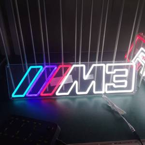 ป้ายไฟนีออนสไตล์โลโก้ M ป้ายไฟนีออน LED ป้ายไฟนีออนแบบกำหนดเองสำหรับร้าน 4S และร้าน <span class=keywords><strong>BMW</strong></span> - Product Image 2