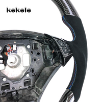 Volant en fibre de carbone véritable pour BMW E60 E82 E87 E92 E93 E90 Volant de voiture Prend en charge la personnalisation
