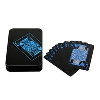 Impression personnalisée de cartes de poker en plastique espagnol à indice jumbo cartes à jouer en plastique imperméables inspirantes personnalisées