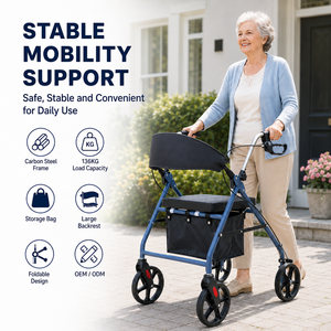 Andador con Asiento Simplywalk para Personas <span class=keywords><strong>Mayores</strong></span>, con Frenos y Bolsa <span class=keywords><strong>de</strong></span> Compras, para Mercados <span class=keywords><strong>de</strong></span> <span class=keywords><strong>Cuidado</strong></span> a Largo Plazo y <span class=keywords><strong>Cuidado</strong></span> <span class=keywords><strong>de</strong></span> Personas <span class=keywords><strong>Mayores</strong></span> - Product Image 1