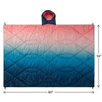 Couverture de camping légère et imperméable avec capuche amovible, logo personnalisé, couleur au choix, pour le voyage et la randonnée