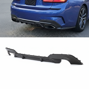 Autres accessoires modifiés Diffuseur de pare-chocs arrière en fibre de carbone pour BMW Série 3 G20 330i M Sport Berline 2019 2020 Kit carrosserie style MP - Product Image 1