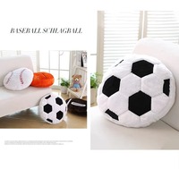 Coussin de baseball créatif personnalisable, jouet en peluche de basketball réaliste, coussin de canapé, poupée, cadeau