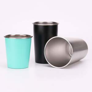 Tazas de viaje individuales de acero inoxidable 700 de 304 ml con logotipo personalizado Diseño clásico para uso en la barra-Agua Té Café - Product Image 6