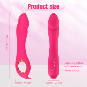 Potente vibratore gonfiabile a forma di dildo per la stimolazione del punto G, giocattoli sessuali per adulti per la stimolazione clitoridea, vaginale <span class=keywords><strong>e</strong></span> anale per <span class=keywords><strong>donne</strong></span> <span class=keywords><strong>e</strong></span> uomini, negozio di sex toy. - Product Image 5