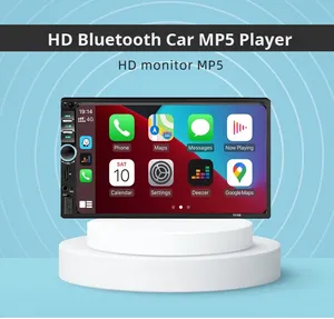 Lecteur multimédia de <span class=keywords><strong>voiture</strong></span> double DIN 7018B Style HD <span class=keywords><strong>avec</strong></span> écran tactile capacitif, Carplay, Phone Link, lecteur MP5 <span class=keywords><strong>avec</strong></span> BT, FM, Android Auto - Product Image 4