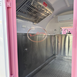 中古 シンカーソン SCR-3 屋台販売用トレーラーカート-グラスファイバー製ステンレススチールフレーム 完全装備キッチン（バーナー使用） - Product Image 3