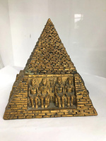Alte ägyptische Pyramide von Gizeh Cairo World Resin Statue Berühmte Gebäude harz skulptur