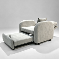 Canapé-lit convertible moderne pour salon, design inclinable et extensible, idéal pour hôtel et appartement
