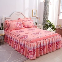 Parure de lit de luxe double en dentelle, imperméable, écologique, 100 % polyester, pliée, taille personnalisée, pour hôpital, maison, 200TC, mariage