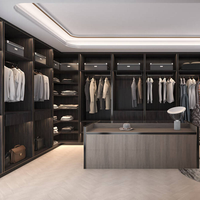 Fabriqué en Chine, armoire de rangement pour vêtements en bois MDF de haute qualité, moderne et luxueuse, pour la maison, la chambre à coucher, l'hôtel, pour femmes