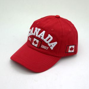 Gorra de béisbol de moda para adultos, con logo 3D bordado CANADA 1867, característica de tela común - Product Image 6