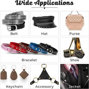 <span class=keywords><strong>Rivet</strong></span> en alliage de zinc avec strass en cristal, boutons à vis ronds, rivets pour vêtements, sacs en tissu, pantalons en <span class=keywords><strong>cuir</strong></span>, accessoires de bricolage - Product Image 4