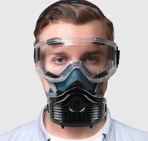 Masker setengah <span class=keywords><strong>Gas</strong></span>, Respirator <span class=keywords><strong>Gas</strong></span> mulut tahan debu untuk industri dengan menggunakan penyaring masker <span class=keywords><strong>Gas</strong></span> setengah wajah masker aksi Kimia - Product Image 2