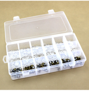 Bán buôn tác động PP Tier hạt điều chỉnh phần cứng vít lưu trữ công cụ tổ chức với 18 ngăn hộp - Product Image 2