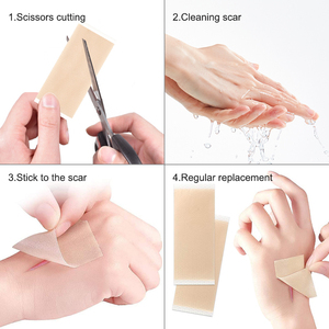 <span class=keywords><strong>Pansements</strong></span> auto-adhésifs imperméables de feuille de traitement de cicatrice de bande de gel de silicium <span class=keywords><strong>pour</strong></span> la réparation et la thérapie de cicatrice - Product Image 6
