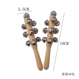Sonajero de Madera Popular, Sonajero Cruzado, Juguete Musical Educativo para el Aprendizaje Temprano - Product Image 3