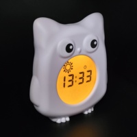 Offre Spéciale personnalisé Europe intelligent hibou bébé sommeil formateur horloge alarme 7 niveaux lumière enfant facile à utiliser vie