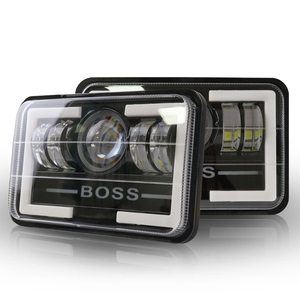 Faro Quadrato JHS ad Alta Potenza 5.75 Pollici 35W, Luci LED Blu Viola Rosse 5x7 per Nebbia e Guida, Accessori per Auto, Jeep e Moto - Product Image 2