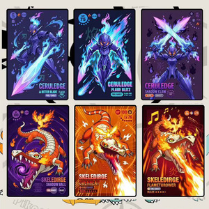 Wholesale Popular Cartoons Pokemoned A6 Art Board Folder Acrylic Art Paint Collection Flare Poster Booster Box Card <strong>Game</strong> <strong>Gifts</strong> - Product Image 5