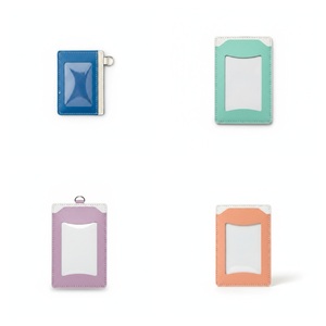 Porte-cartes de visite classique en cuir PU violet avec support de téléphone, logo personnalisé, cadeau d'entreprise - Product Image 6