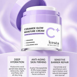 Crème de Jour Hydratante OEM/ODM à l'Acide Hyaluronique, Niacinamide et Céramide pour Peaux Sèches/Sensibles, Apaisante et Raffermissante - Product Image 5