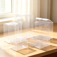 Boîte en plastique PET transparente personnalisée, recyclable, de luxe, avec estampage à chaud PVC, OEM ODM, pliable, pour cosmétiques et cadeaux